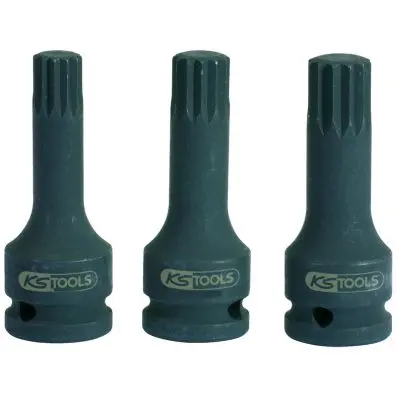 1/2" impact socket, XZN, M16 long 