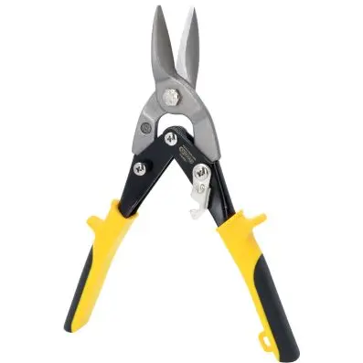 Tin snips sheet metal shear, self openin g, straight cut 