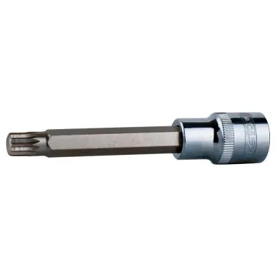 1/2" CHROMEplus Bit socket spline (XZN), long, M10 