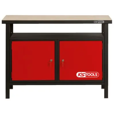 Workbench, 2 doors, 840x1200x600mm 