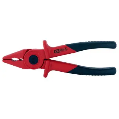 Plastic combi-pliers with protective ins ulation, 185mm 