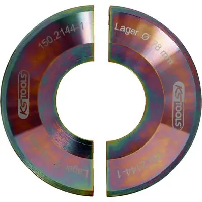 Half-shell set, 2 pcs (gold) 
