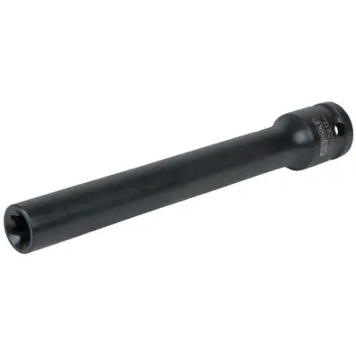 1/2” bit socket for Torx-E screws, E12, length 150mm, phosphate finish 