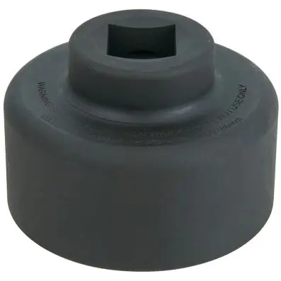 1" Axle nut socket, 6 point, short, 80mm 