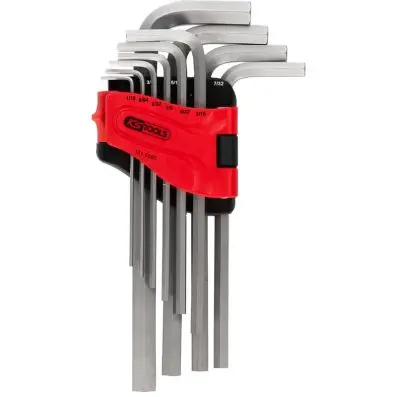 Hexagon key wrench set in a folding hold er,10 pcs1/16"-3/8" 
