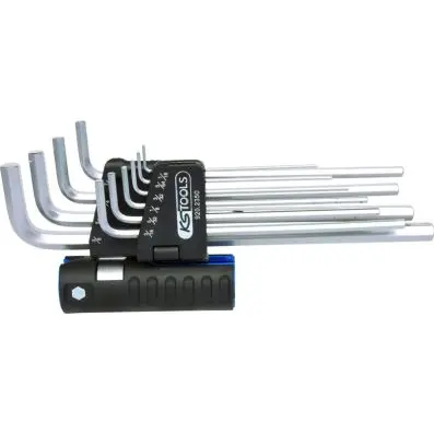 3 in 1 Hexagon key wrench set,10 pcs ext ra long,imperial 