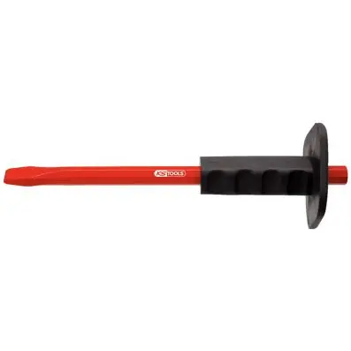 Flat chisel with hand grip, octagonal sh aft, 300mm 