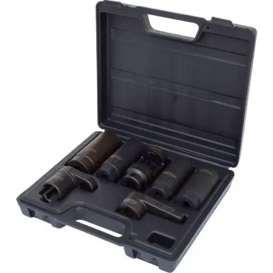 Sensor socket set, 7 pcs, 3/8"+1/2" 