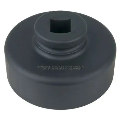 1" axle nut socket, 8 point, short, 120 mm 