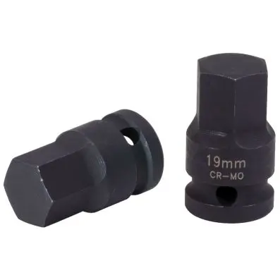 Drive shaft bit socket hex, 1/2", 17mm 