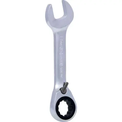 GEARplus combination ratcheting spanner, stubby, 13mm 