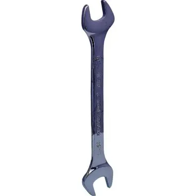 CHROMEplus Double open ended spanner, 18 x19mm 