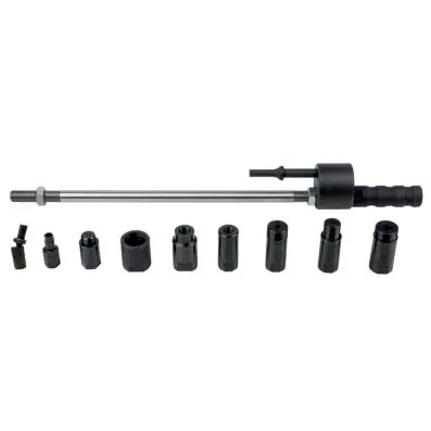 Air chisel injector pump puller set with adaptors, 10 pcs 