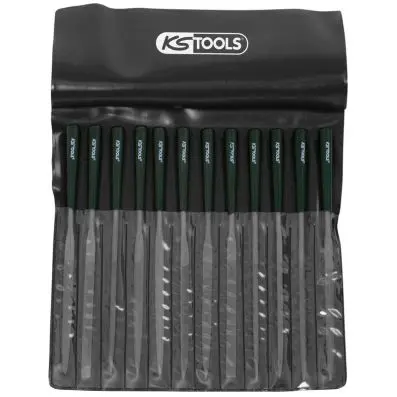 Needle files set, 12 pcs, 145mm 