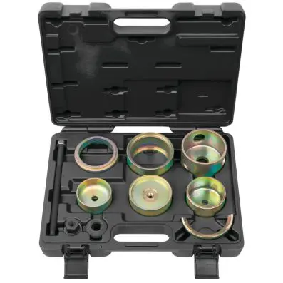 Silent bearing tool set for VAG rear axl es, 11 pcs 