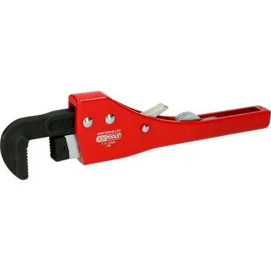 Stillson-type pipe wrench with adjustabl e head 