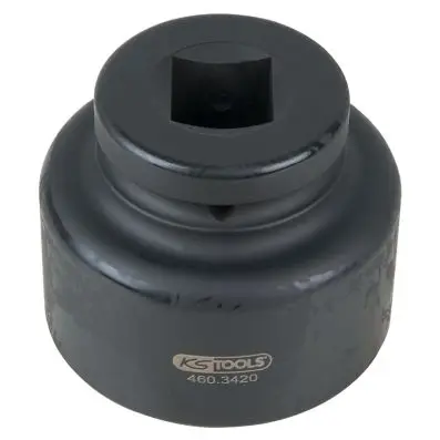 1" axle nut socket, 8 point, short, 75 m m 