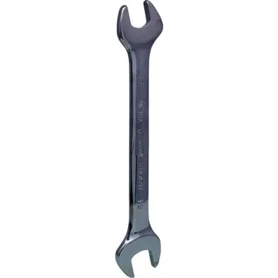 CHROMEplus Double open ended spanner, 17 x19mm 