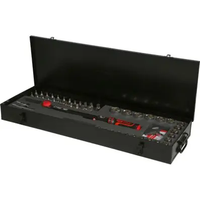1/2" ERGOTORQUE®precision torque wrench toolkit with rotary mushroom ratchet hea 