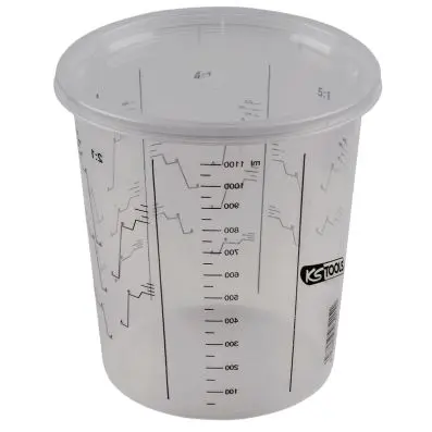 Single-use colour mixer with cover, 400 ml, pack of 25 