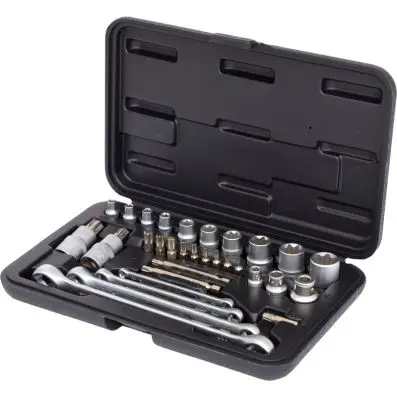 1/4"+3/8"+1/2" Torx-Socket set, 31 pcs 