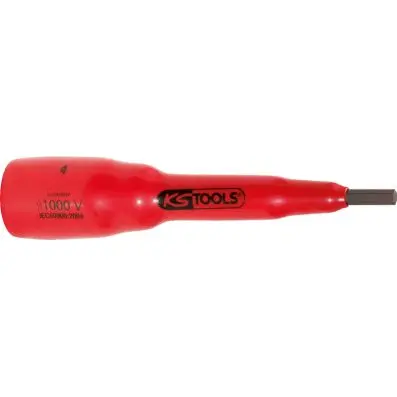 1/2" bit socket with protective insulati on for Hexagon screws, 12mm, 118mm long 