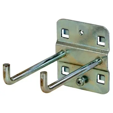 Double tool holder with vertical hook en d, Ø 6 mm, 75mm 