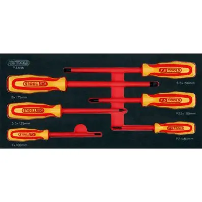 SCS VDE screwdriver set, 6 pcs, 1/3 syst em insert 