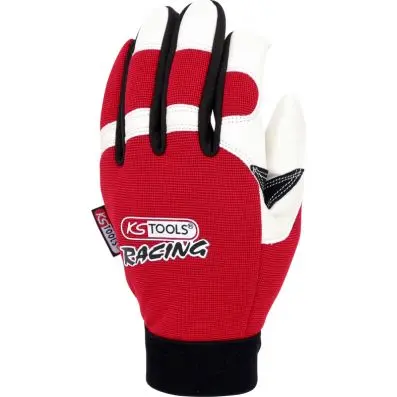 Leather glove for mechanics, vibration-p roof, 9 