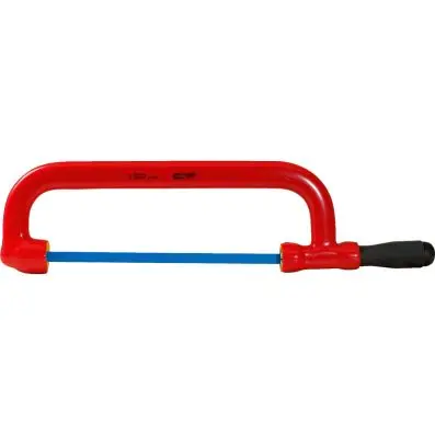 Metal frame saw with protective insulati on, heavy-duty version 