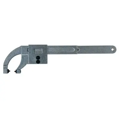 Flexible hook wrench with pin, 10-50mm 