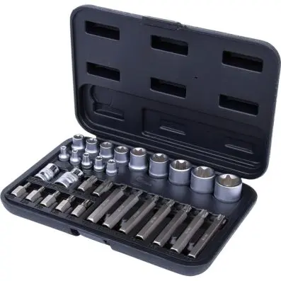 Torx Bit socket set for Torx tamperproof screws, 30 pcs 