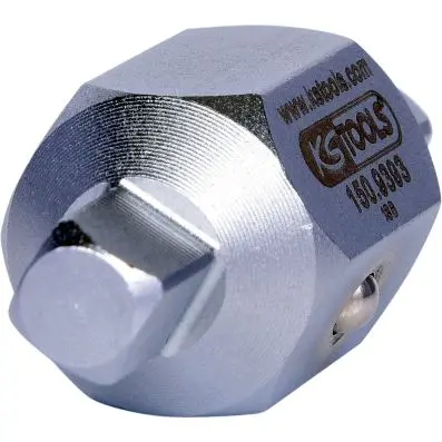 Drain plug key, 8mm+3/8" square 