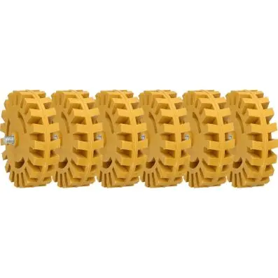 Stripe removing pads with lamellae, 6 pa ck 