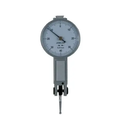 Precision-dial indicator gauge with zero setting 0 - 0.08 mm 