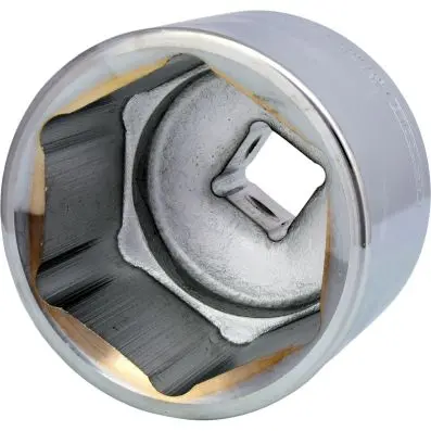1" Hexagonal socket, short, 77mm 