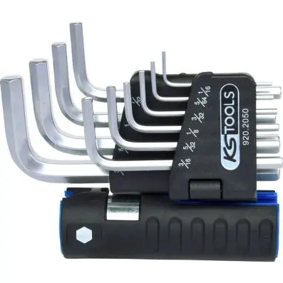 3 in 1 Hexagon key wrench set,10 pcs sho rt, imperial 