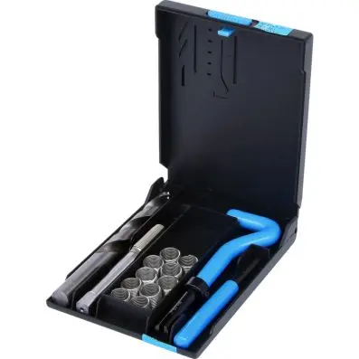 Stainless steel thread repair set M12x1, 25x16,8mm, 14 pcs 