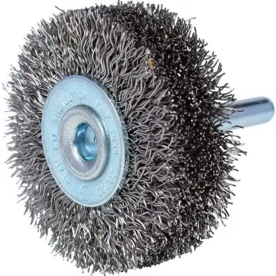 Rust free steel wire brush disc 0,3mm, Ø 50mm 