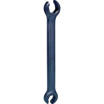 Open double ring spanner, offset, 14x17m m 