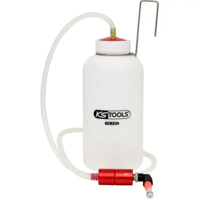 One-man brake bleeder with drip pan 