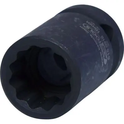 1/2" 12 point impact socket, short, 16mm 