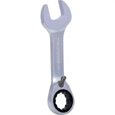 GEARplus combination ratcheting spanner, stubby, 19mm 
