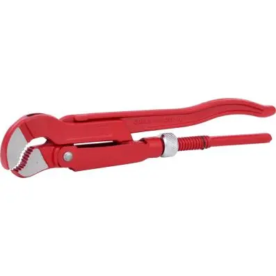 Swed. pattern pipe wrench 45°angled,1/2" 