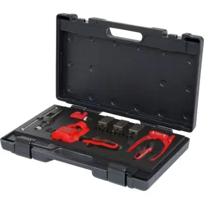 FLAREFIX 1 universal brake pipe flaring tool set with hydraulic spindle, 16 pcs 