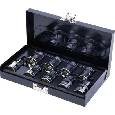 1/2" CHROMEplus Torx E Socket set, 9 pcs 
