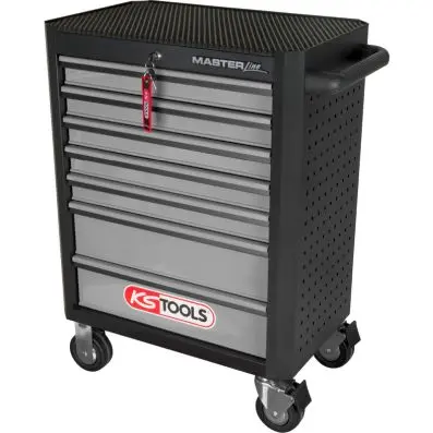 MASTERline tool cabinet,with 7 drawers b lack/silver 