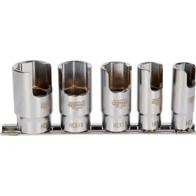 3/8" special angled pipe connector socke t, 5 pieces 