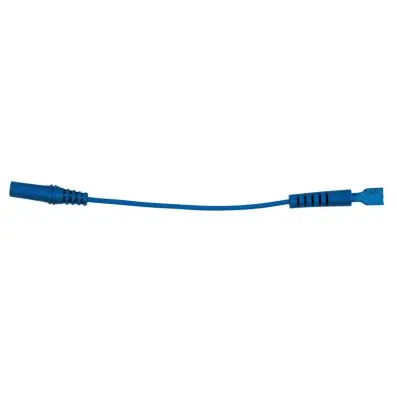 4.0 mm input socket on 6.0 mm test adapt er socket, flat (blue) 