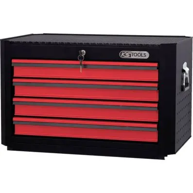 MASTERline tool cabinet top chest, with 4 drawers black/red 